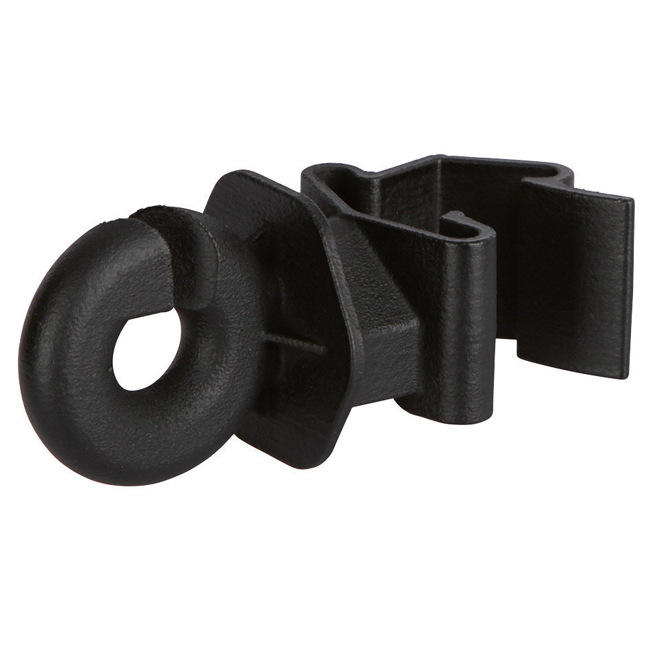 T-Post Ringisolator schwarz, 25 Stück