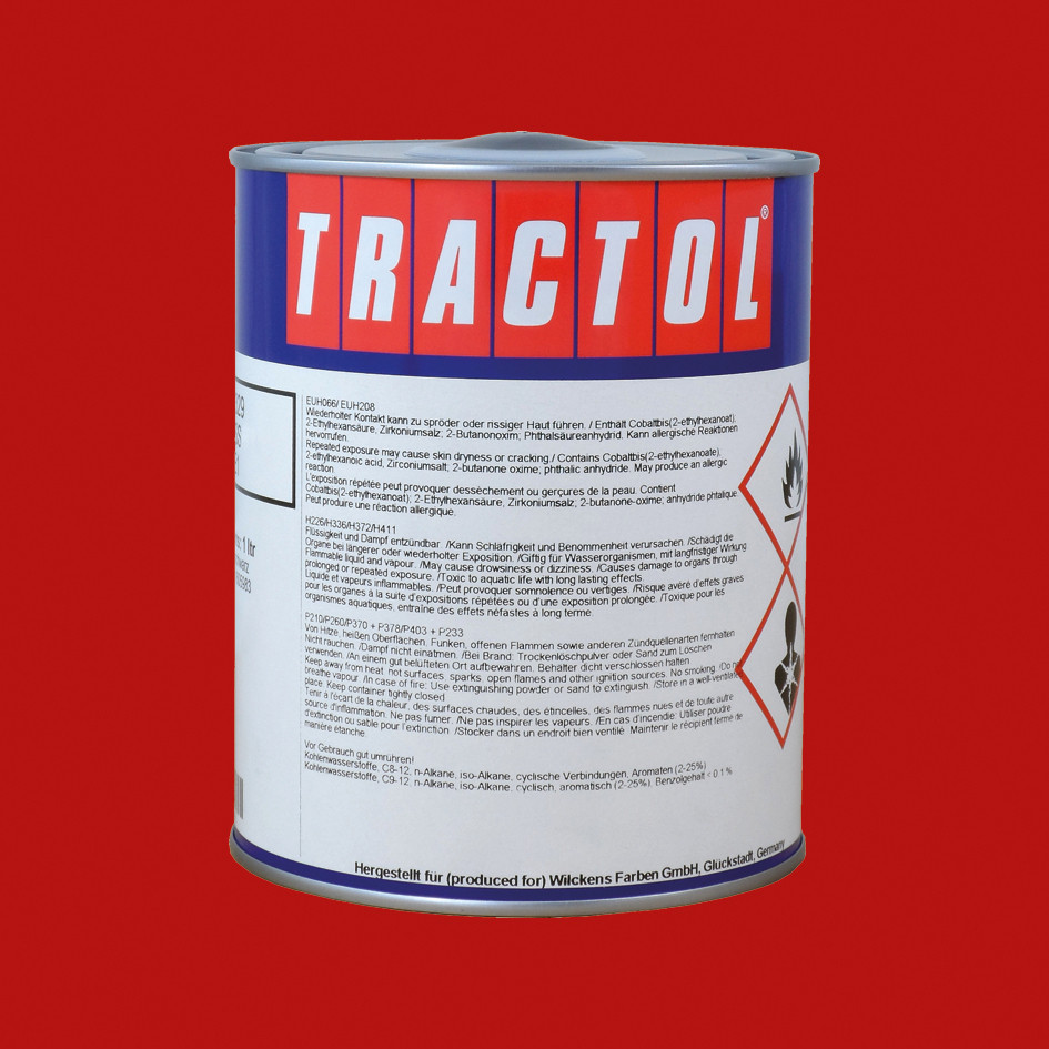 Tractol Lack Güldner rot, 1 Liter